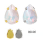 10*14/13*18mm Mocha Color Drop Shape Sew On Rhinestone for Garment Accessories