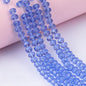 6/8mm Flat Crystal Glass Beads DIY Hand String Necklace Accessories