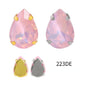 10*14/13*18mm Mocha Color Drop Shape Sew On Rhinestone for Garment Accessories