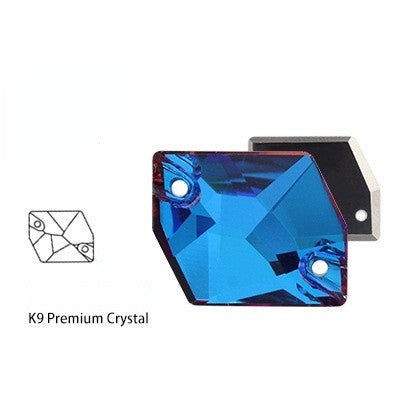 K9 Glass Cosmic Sew On DIY Crystal Rhinestone Buttons for Garment Shoes Bag Making