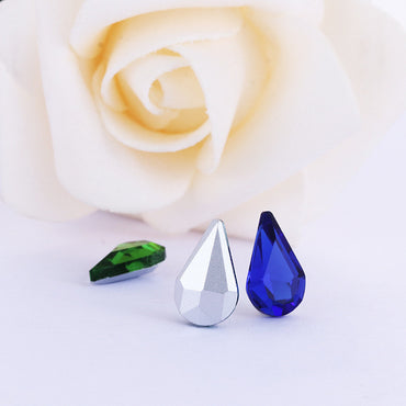 5*8/6*10mm 50PCS water Drop Nail Art Crystal Glass Rhinestone for Crafts