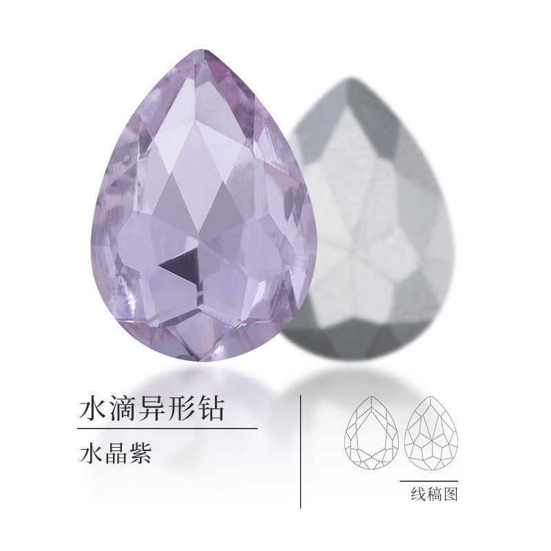 6*8/7*10mm 50pcs Mini Drop Shape  Shiny Diamond Nail Art Rhinestone for DIY
