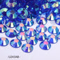 4/5/6 mm flat bottom crystal resin diamond AB color transparent U series acrylic nail drill large package 5,000 pcs