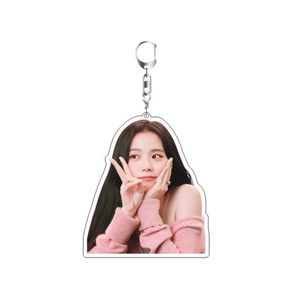 Korean Girl Group BP Keychain Double-sided Sandwich Acrylic Schoolbag Pendant