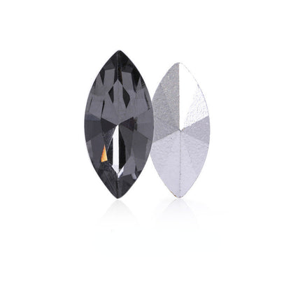 7*15/9*18mm 50pcs Navette Crystal Shiny Glass Rhinestone for Garment Shoes Bag Decoration