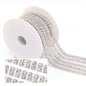 Hot Fashion Style Colorful Double Row Claw Chain Close Rhinestone Cup Chain for Clothing DIY Jewelry Accessories