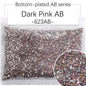2/3Mm AB color flat bottom resin manicure drill 10000 pcs, flat bottom round resin rhinestone AB color, DIY manicure