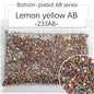 2/3Mm AB color flat bottom resin manicure drill 10000 pcs, flat bottom round resin rhinestone AB color, DIY manicure