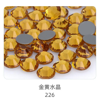 1.6mm 1440pcs Flat Back Round Hot Fix DIY Handmade Materials/clothing Accessories/jewelry Accessories/glass Materials
