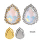 13*18mm Shiny Drop Rhinestone With Crystal Buckle Fancy Crystal for Wedding Dress DIY Handmade