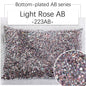 2/3Mm AB color flat bottom resin manicure drill 10000 pcs, flat bottom round resin rhinestone AB color, DIY manicure