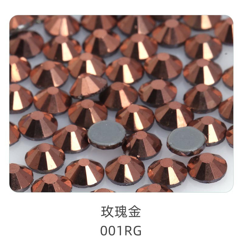 3Mm 1440/bag, flat bottom round hot diamond, violent bear mobile phone case, clothing accessories, jewelry accessories DIY handmade materials, glass material, flat bottom rhinestone.