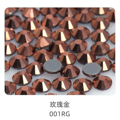 3Mm 1440/bag, flat bottom round hot diamond, violent bear mobile phone case, clothing accessories, jewelry accessories DIY handmade materials, glass material, flat bottom rhinestone.