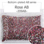2/3Mm AB color flat bottom resin manicure drill 10000 pcs, flat bottom round resin rhinestone AB color, DIY manicure