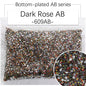 2/3Mm AB color flat bottom resin manicure drill 10000 pcs, flat bottom round resin rhinestone AB color, DIY manicure