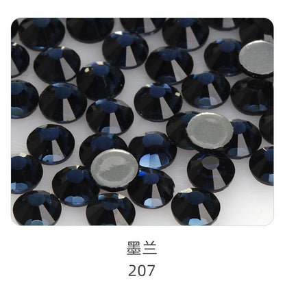 1440W/bag 4mm flat bottom round hot diamond, violent bear mobile phone case decoration, clothing accessories, jewelry accessories DIY handmade materials, glass material flat bottom rhinestone