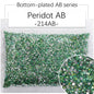 2/3Mm AB color flat bottom resin manicure drill 10000 pcs, flat bottom round resin rhinestone AB color, DIY manicure