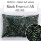 2/3Mm AB color flat bottom resin manicure drill 10000 pcs, flat bottom round resin rhinestone AB color, DIY manicure