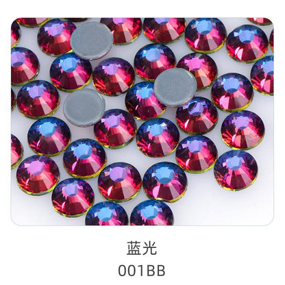 1440W/bag 4mm flat bottom round hot diamond, violent bear mobile phone case decoration, clothing accessories, jewelry accessories DIY handmade materials, glass material flat bottom rhinestone