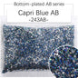 2/3Mm AB color flat bottom resin manicure drill 10000 pcs, flat bottom round resin rhinestone AB color, DIY manicure