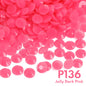 3Mm solid color resin diamond, jelly color flat bottom opaque resin series, DIY homemade nail art handmade materials, about 10,000 pieces/bag