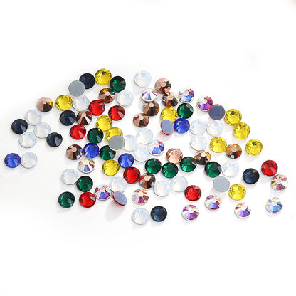 3Mm 1440/bag, flat bottom round hot diamond, violent bear mobile phone case, clothing accessories, jewelry accessories DIY handmade materials, glass material, flat bottom rhinestone.