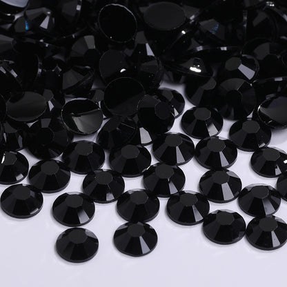 4mm solid color resin diamond, jelly color flat bottom opaque resin series, DIY homemade nail art handmade materials, about 5000 pieces/bag