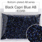 2/3Mm AB color flat bottom resin manicure drill 10000 pcs, flat bottom round resin rhinestone AB color, DIY manicure