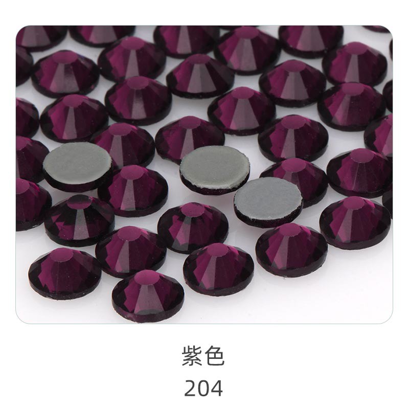 1440W/bag 4mm flat bottom round hot diamond, violent bear mobile phone case decoration, clothing accessories, jewelry accessories DIY handmade materials, glass material flat bottom rhinestone