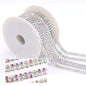 Hot Fashion Style Colorful Double Row Claw Chain Close Rhinestone Cup Chain for Clothing DIY Jewelry Accessories