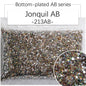 2/3Mm AB color flat bottom resin manicure drill 10000 pcs, flat bottom round resin rhinestone AB color, DIY manicure