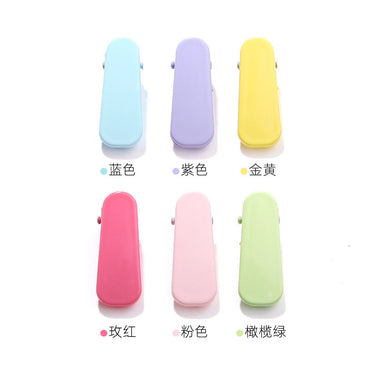 New 3.5cm thumb duckbill clip colorful color series forehead bangs side clip back of the head hairpin simple hollow hairpin