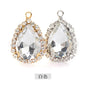 10*14mm Drop Crystal Buckle Single Hanging Copper Base DIY Glass Rhinestone Jewelry Accessories Single Hole Pendant