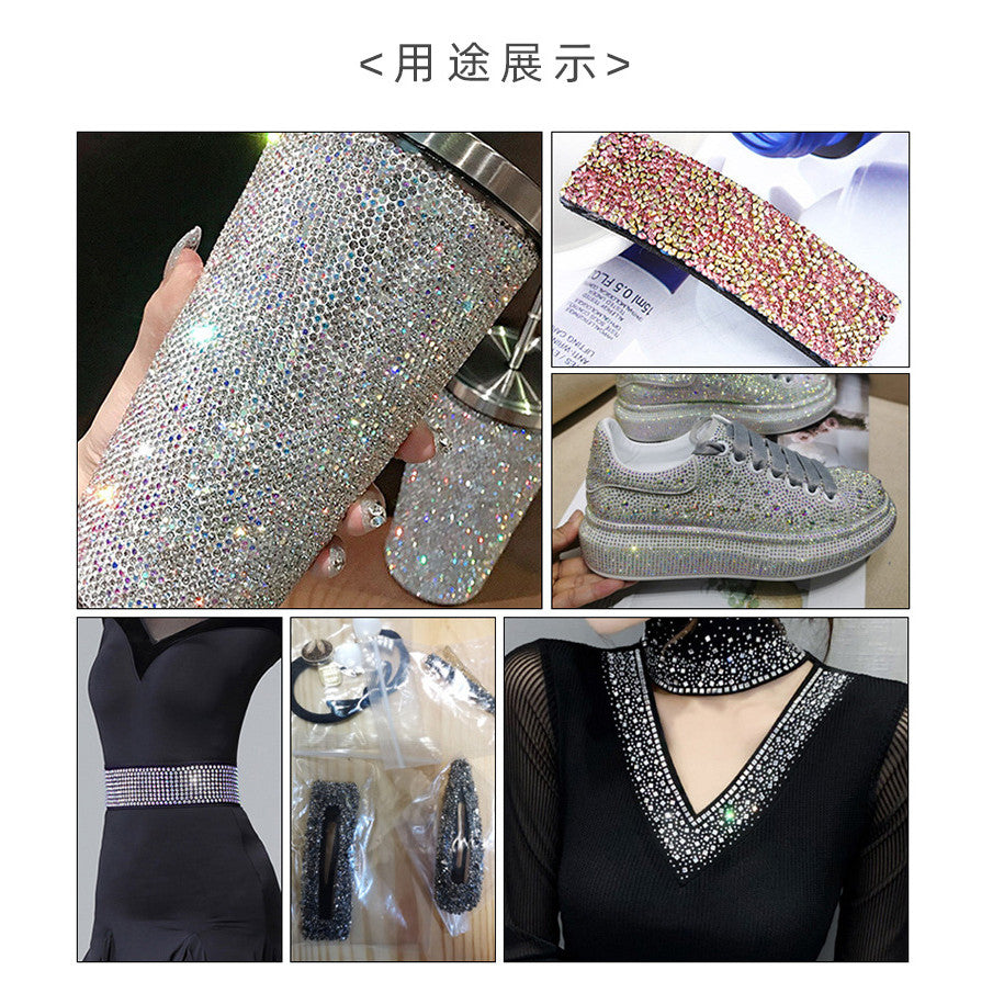 Resin drill mesh sticker can be cut small lattice decorative resin sticker DIY earrings mobile phone case diamond jewelry clothing accessories