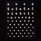 Stage Performance Butterfly Moon Face Stickers Makeup Party Festival Temporary Stickers