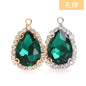 10*14mm Drop Crystal Buckle Single Hanging Copper Base DIY Glass Rhinestone Jewelry Accessories Single Hole Pendant
