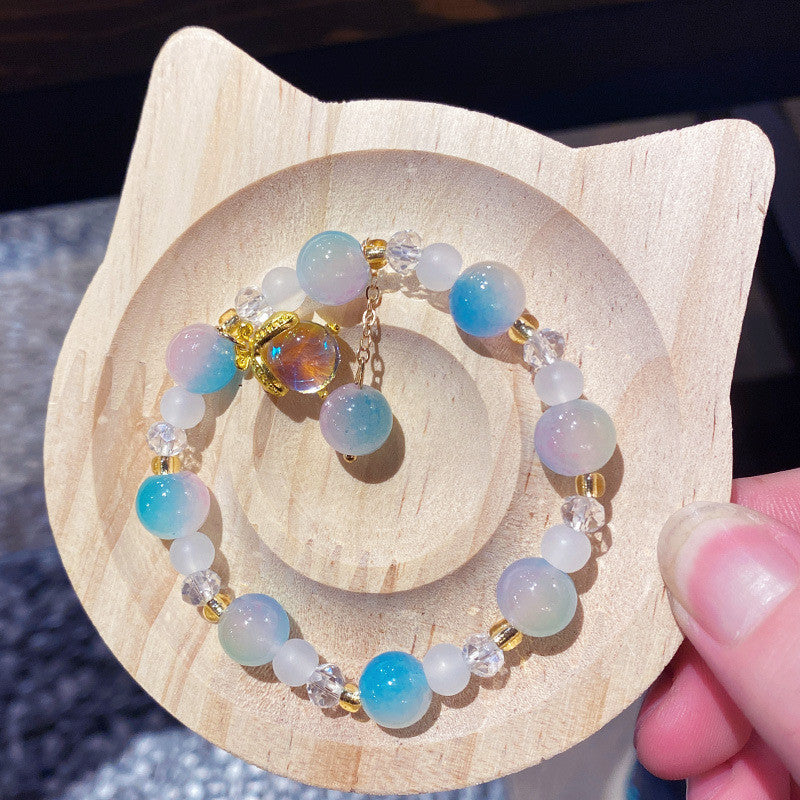 Butterfly Lucky Bracelet Made of Glass Material for A Friend As A Bracelet Accessory Gift