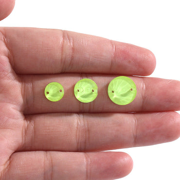 Neon Colors Rivoli Round K9 Glass Sew On Crystal Button for Garment Wedding Dresses