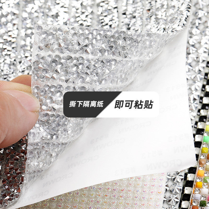 Resin drill mesh sticker can be cut small lattice decorative resin sticker DIY earrings mobile phone case diamond jewelry clothing accessories