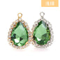 10*14mm Drop Crystal Buckle Single Hanging Copper Base DIY Glass Rhinestone Jewelry Accessories Single Hole Pendant