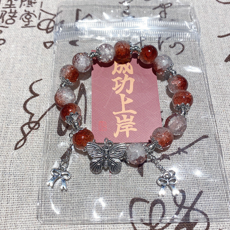 Butterfly Lucky Bracelet Made of Glass Material for A Friend As A Bracelet Accessory Gift