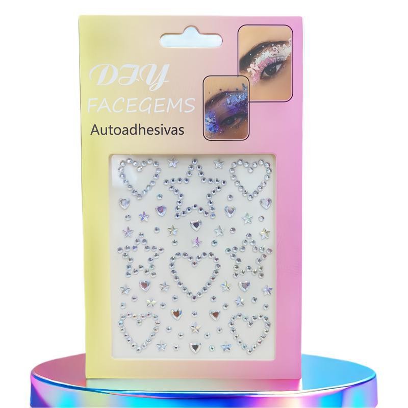 Stage Performance Butterfly Moon Face Stickers Makeup Party Festival Temporary Stickers