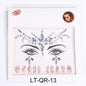 Stage Performance Butterfly Moon Face Stickers Makeup Party Festival Temporary Stickers
