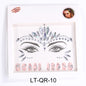 Stage Performance Butterfly Moon Face Stickers Makeup Party Festival Temporary Stickers