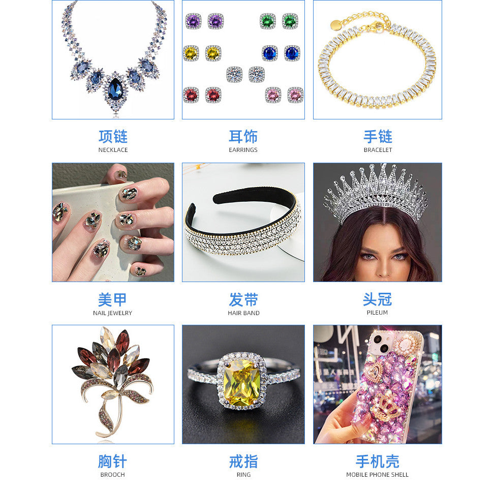 13*18mm Shiny Drop Rhinestone With Crystal Buckle Fancy Crystal for Wedding Dress DIY Handmade