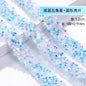 1.2Cm wide, resin pentagram sequined diamond belt, glue-free tear-off and stick toy dolls and other decorative diamond clothing accessories