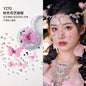 Boxed applique decorations Face makeup patches Metal butterfly decorations