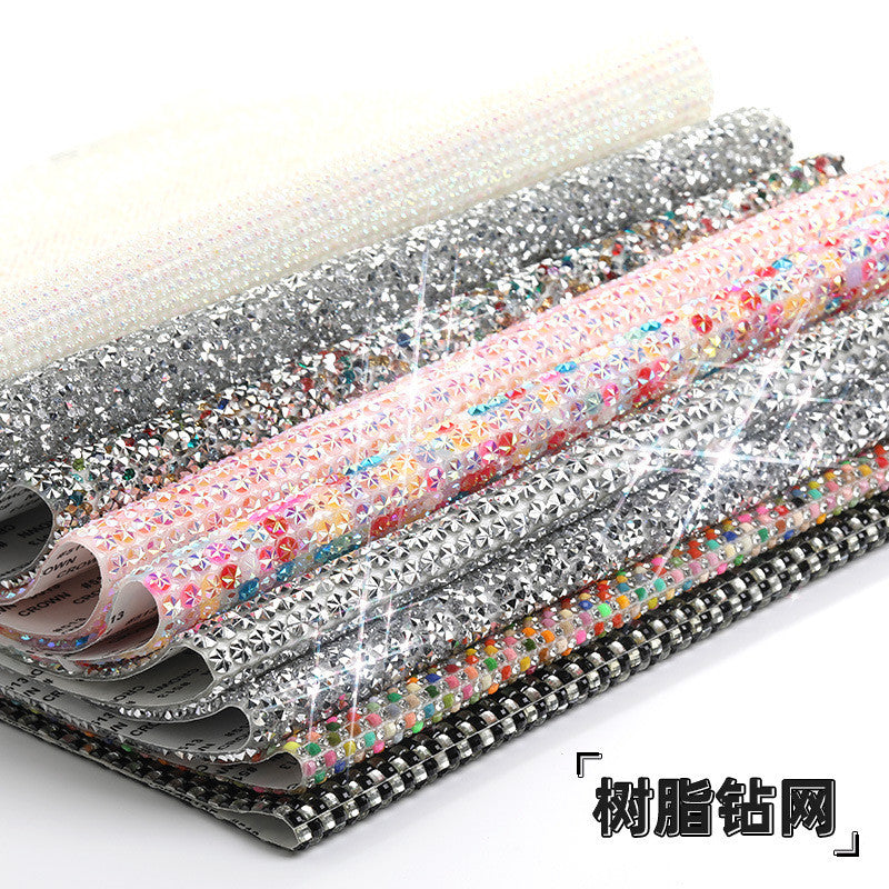 Resin drill mesh sticker can be cut small lattice decorative resin sticker DIY earrings mobile phone case diamond jewelry clothing accessories