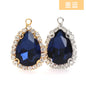 10*14mm Drop Crystal Buckle Single Hanging Copper Base DIY Glass Rhinestone Jewelry Accessories Single Hole Pendant
