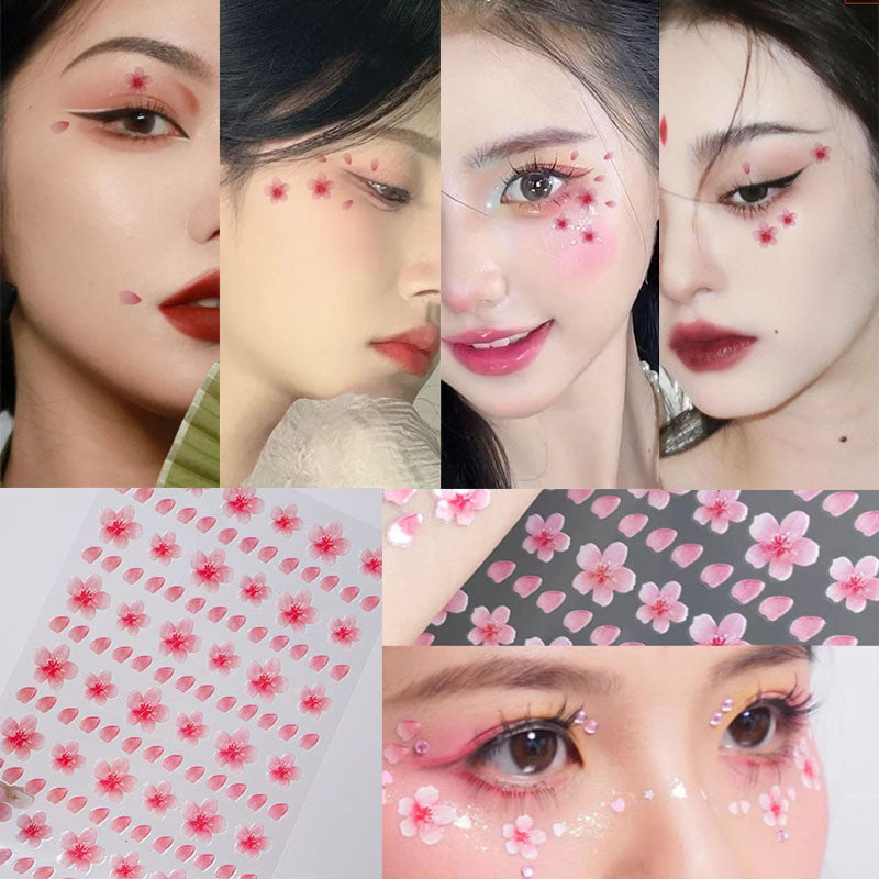 Stage Performance Butterfly Moon Face Stickers Makeup Party Festival Temporary Stickers